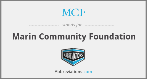 MCF - Marin Community Foundation