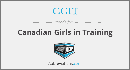 CGIT - Canadian Girls in Training