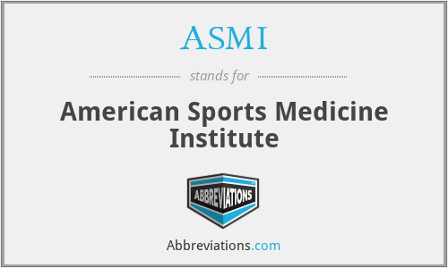 ASMI - American Sports Medicine Institute