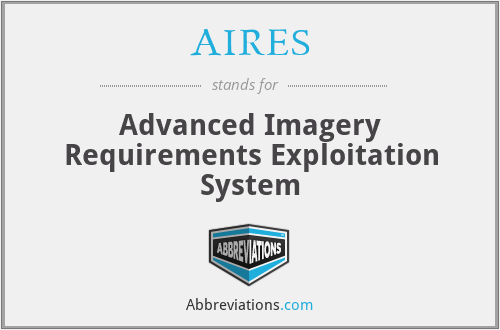 AIRES - Advanced Imagery Requirements Exploitation System