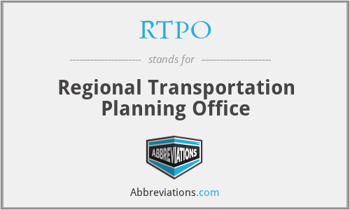 RTPO - Regional Transportation Planning Office