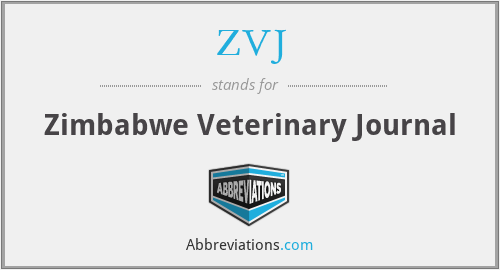 ZVJ - Zimbabwe Veterinary Journal