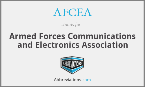 AFCEA - Armed Forces Communications and Electronics Association