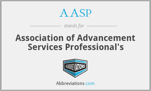 AASP - Association of Advancement Services Professional's