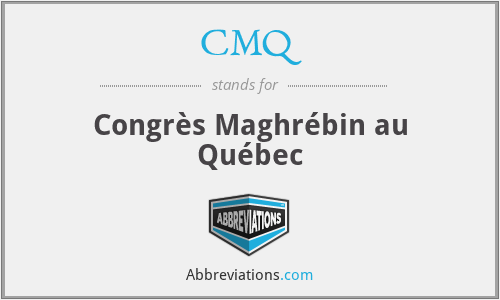 CMQ - Congrès Maghrébin au Québec