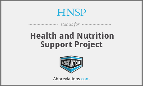 HNSP - Health and Nutrition Support Project