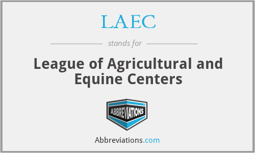 LAEC - League of Agricultural and Equine Centers