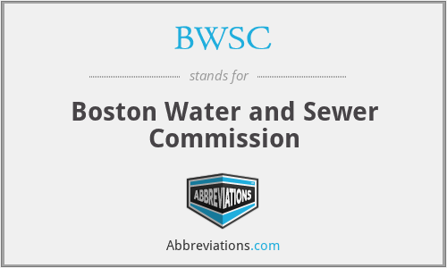 BWSC - Boston Water and Sewer Commission
