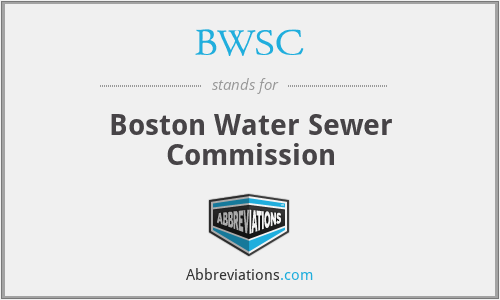 BWSC - Boston Water Sewer Commission
