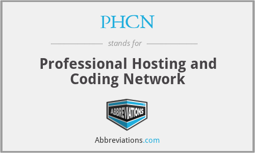 PHCN - Professional Hosting and Coding Network