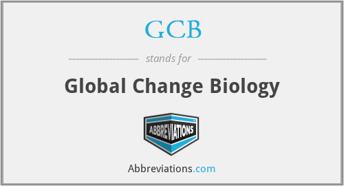GCB - Global Change Biology