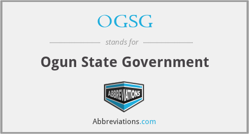 OGSG - Ogun State Government