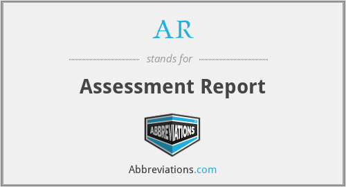 AR - Assessment Report