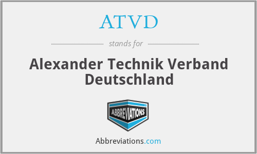 ATVD - Alexander Technik Verband Deutschland