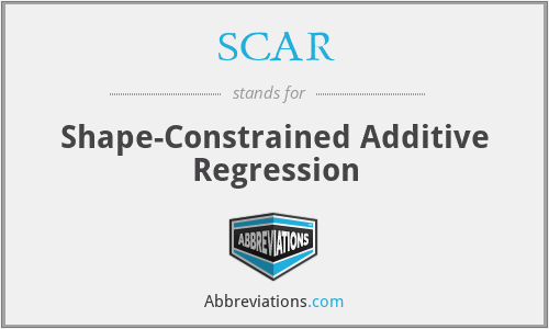 SCAR - Shape-Constrained Additive Regression