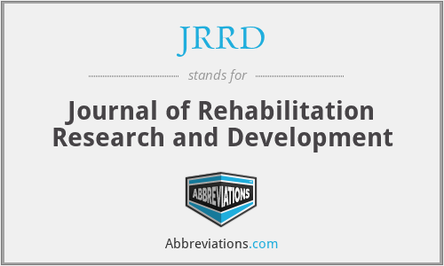JRRD - Journal of Rehabilitation Research and Development