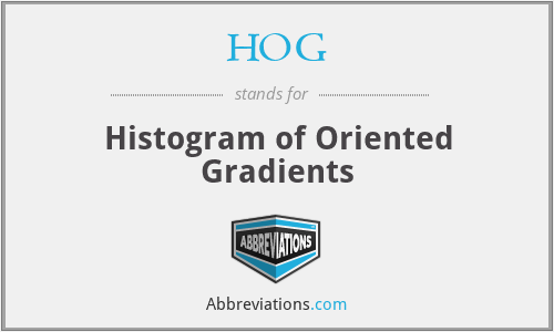 HOG - Histogram of Oriented Gradients