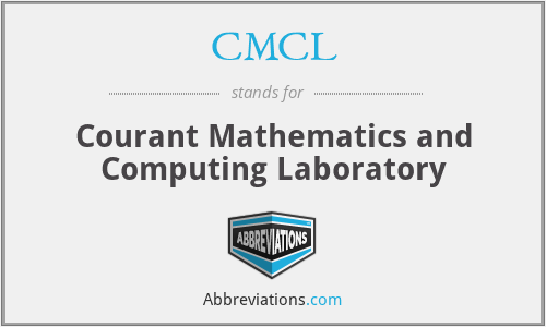 CMCL - Courant Mathematics and Computing Laboratory