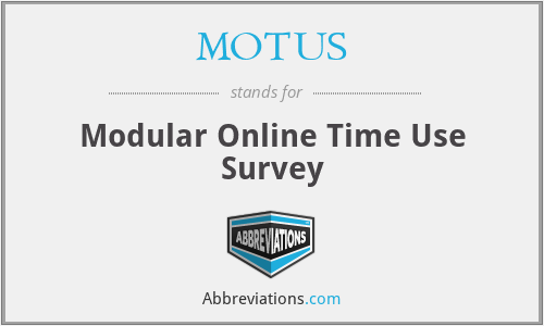 MOTUS - Modular Online Time Use Survey