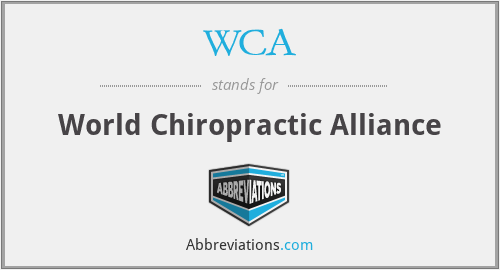 WCA - World Chiropractic Alliance