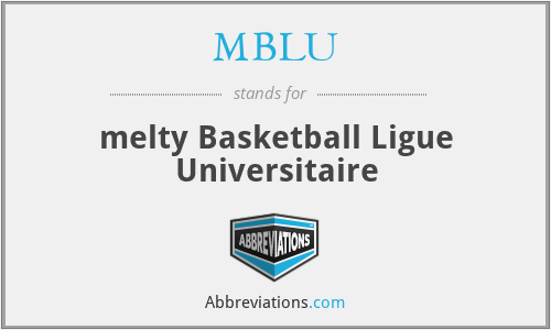 MBLU - melty Basketball Ligue Universitaire