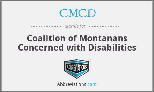 CMCD - Coalition of Montanans Concerned with Disabilities