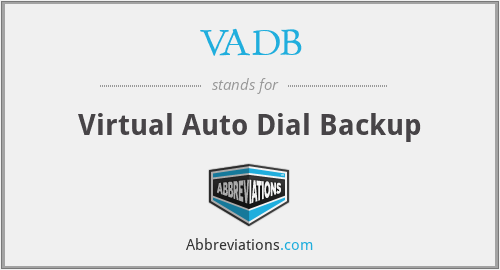 VADB - Virtual Auto Dial Backup