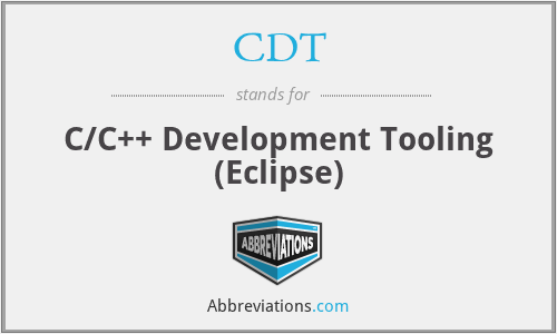 CDT - C/C++ Development Tooling (Eclipse)