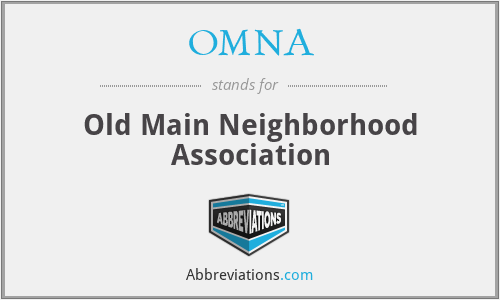 OMNA - Old Main Neighborhood Association