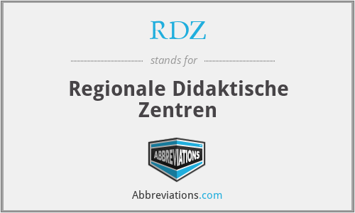 RDZ - Regionale Didaktische Zentren