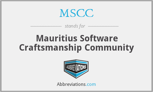 MSCC - Mauritius Software Craftsmanship Community