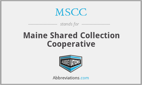 MSCC - Maine Shared Collection Cooperative