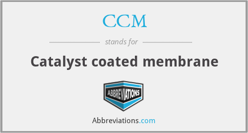 CCM - Catalyst coated membrane