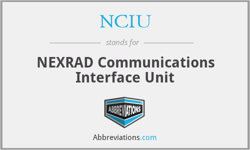 NCIU - NEXRAD Communications Interface Unit