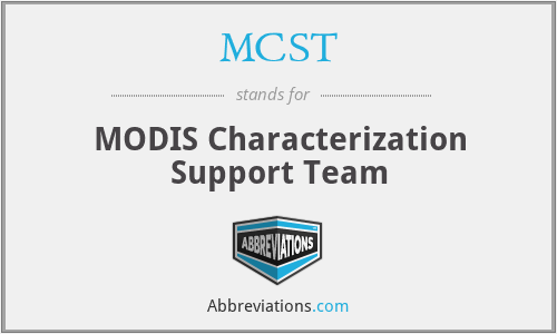 MCST - MODIS Characterization Support Team
