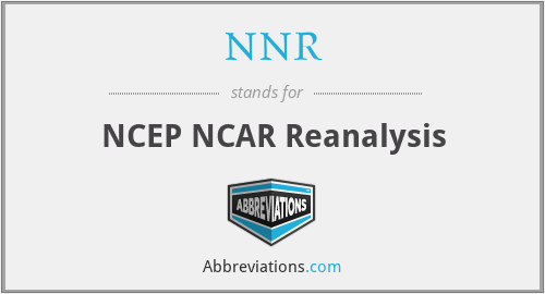 NNR - NCEP NCAR Reanalysis