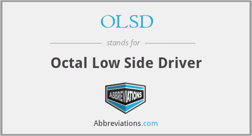 OLSD - Octal Low Side Driver