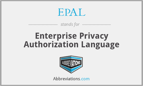 EPAL - Enterprise Privacy Authorization Language