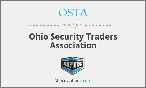 OSTA - Ohio Security Traders Association