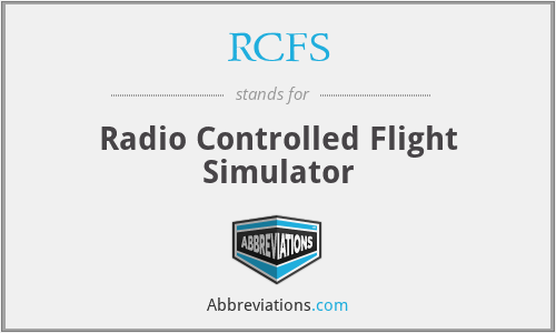 RCFS - Radio Controlled Flight Simulator