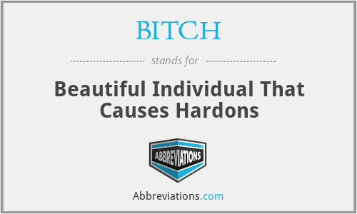 BITCH - Beautiful Individual That Causes Hardons