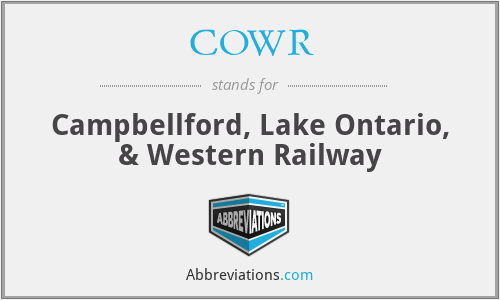 COWR - Campbellford, Lake Ontario, & Western Railway