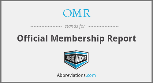 OMR - Official Membership Report