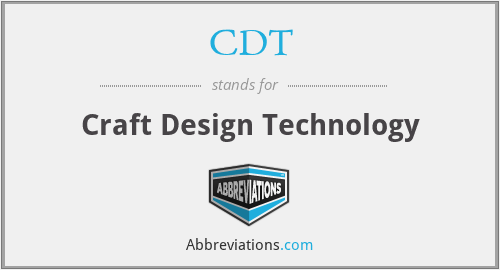 CDT - Craft Design Technology