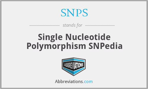 SNPS - Single Nucleotide Polymorphism SNPedia