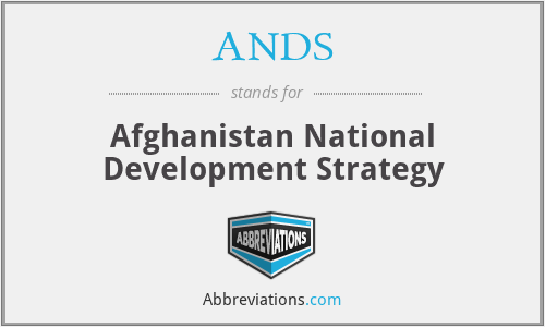 ANDS - Afghanistan National Development Strategy
