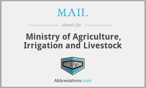 MAIL - Ministry of Agriculture, Irrigation and Livestock