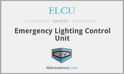 ELCU - Emergency Lighting Control Unit