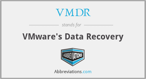 VMDR - VMware's Data Recovery