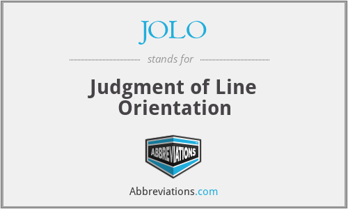 JOLO - Judgment of Line Orientation